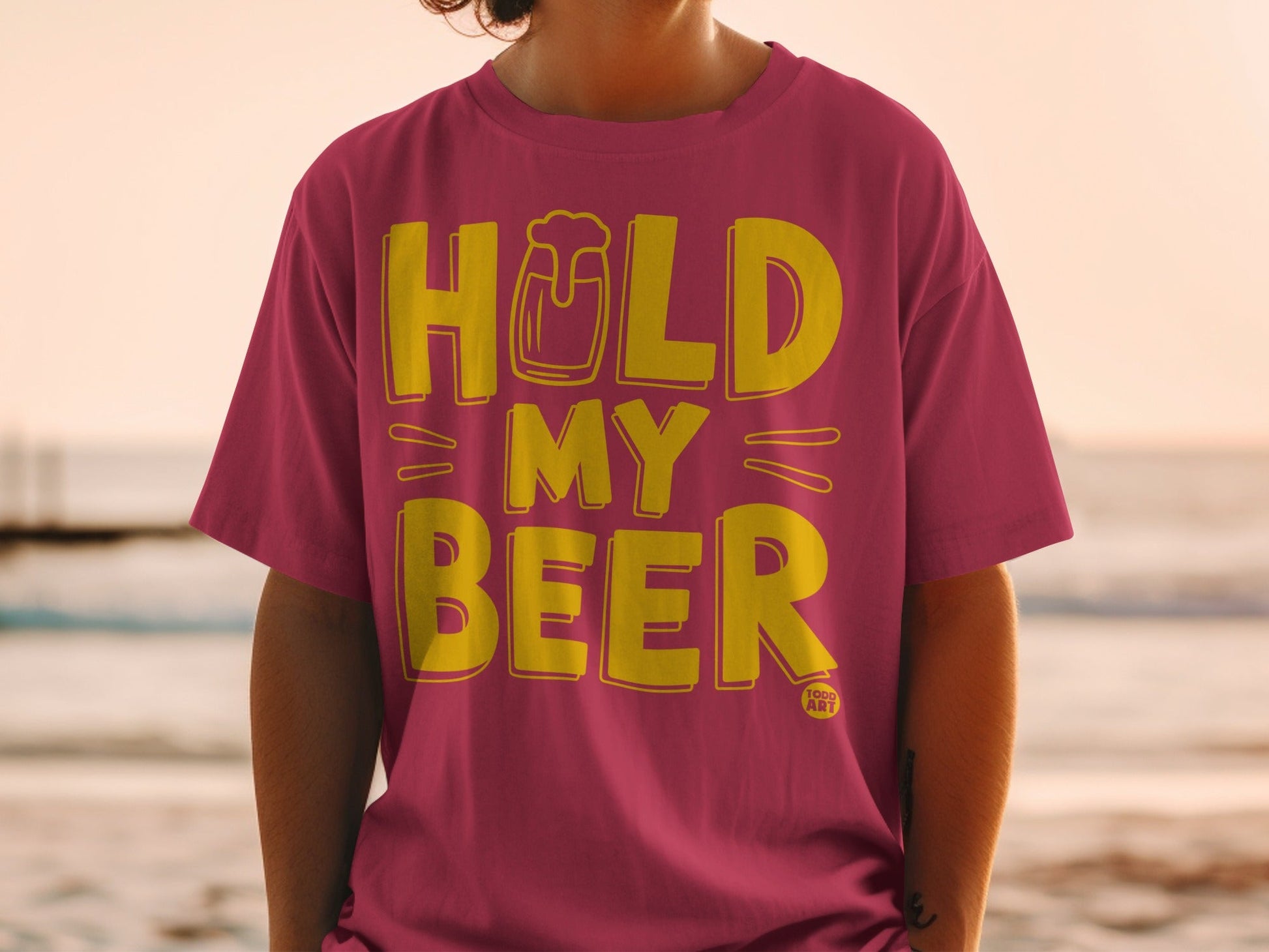 Hold My Beer Graphic T-Shirt for Casual Wear