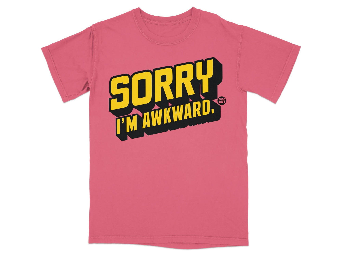 Sorry I'm Awkward Graphic T-Shirt Casual Wear
