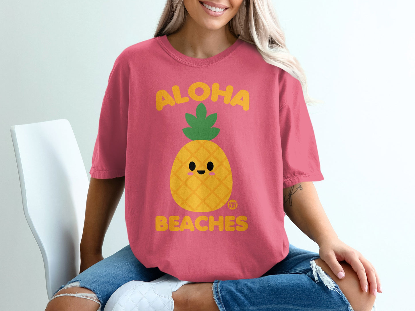 ALOHA Pineapple Happy Face Beaches Summer product type