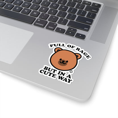 Angry BearTodd Art Sticker