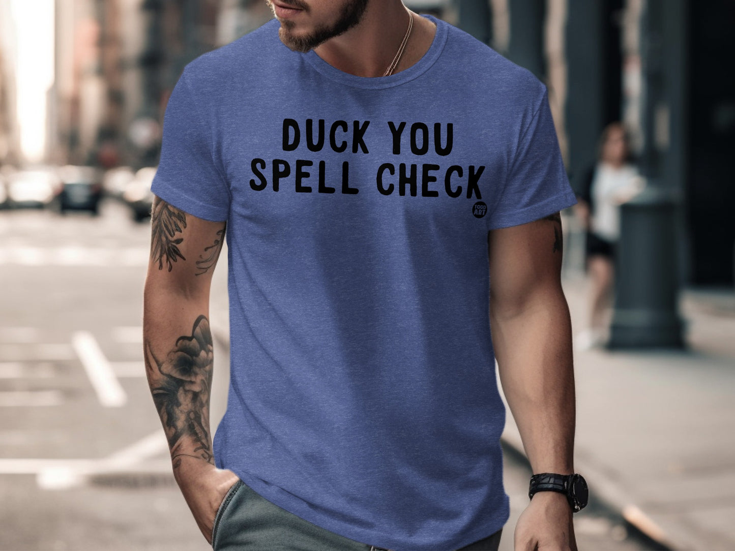 Duck You Spell Check Funny Text T-shirt
