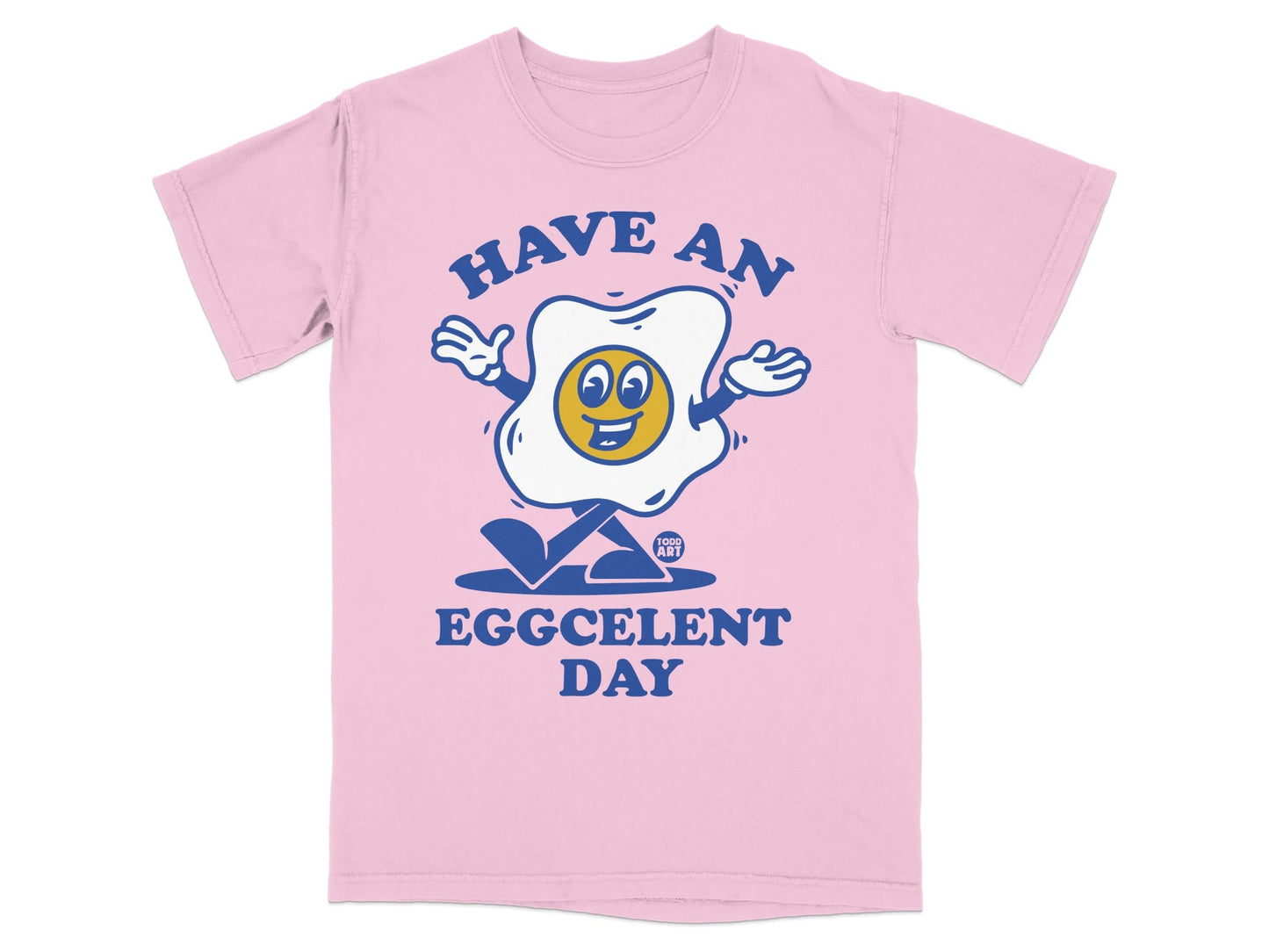 Have an Eggcellent Day Fun Cartoon Graphic T-Shirt
