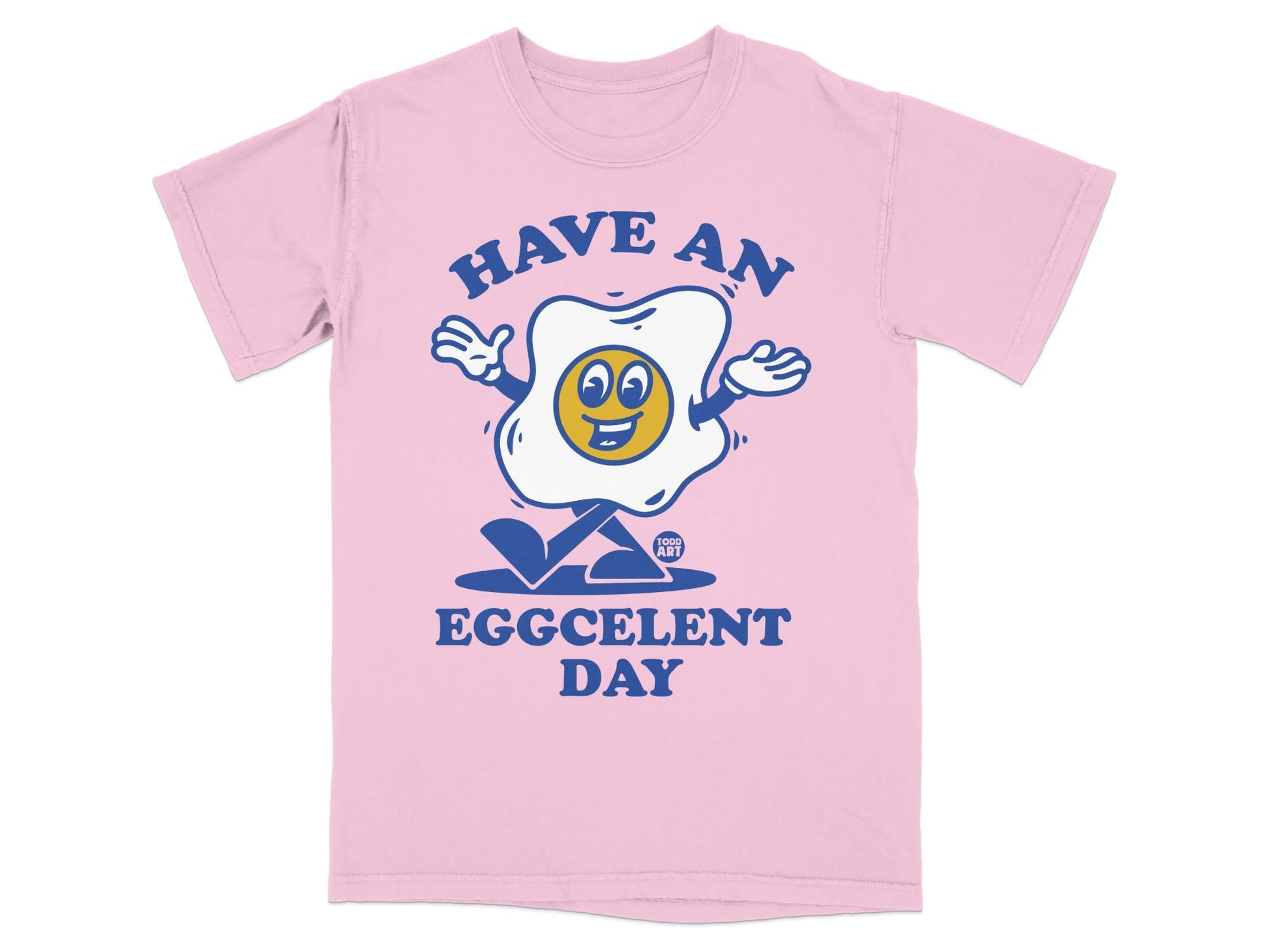 Have an Eggcellent Day Fun Cartoon Graphic T-Shirt
