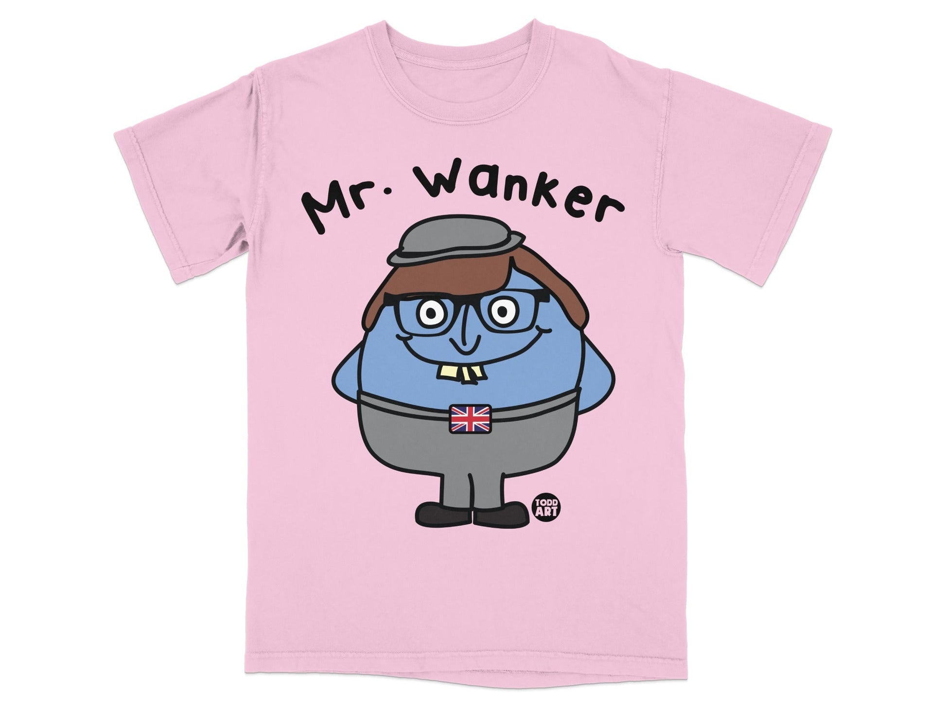 Mr. Wanker Character Graphic Tees for Humor Lovers