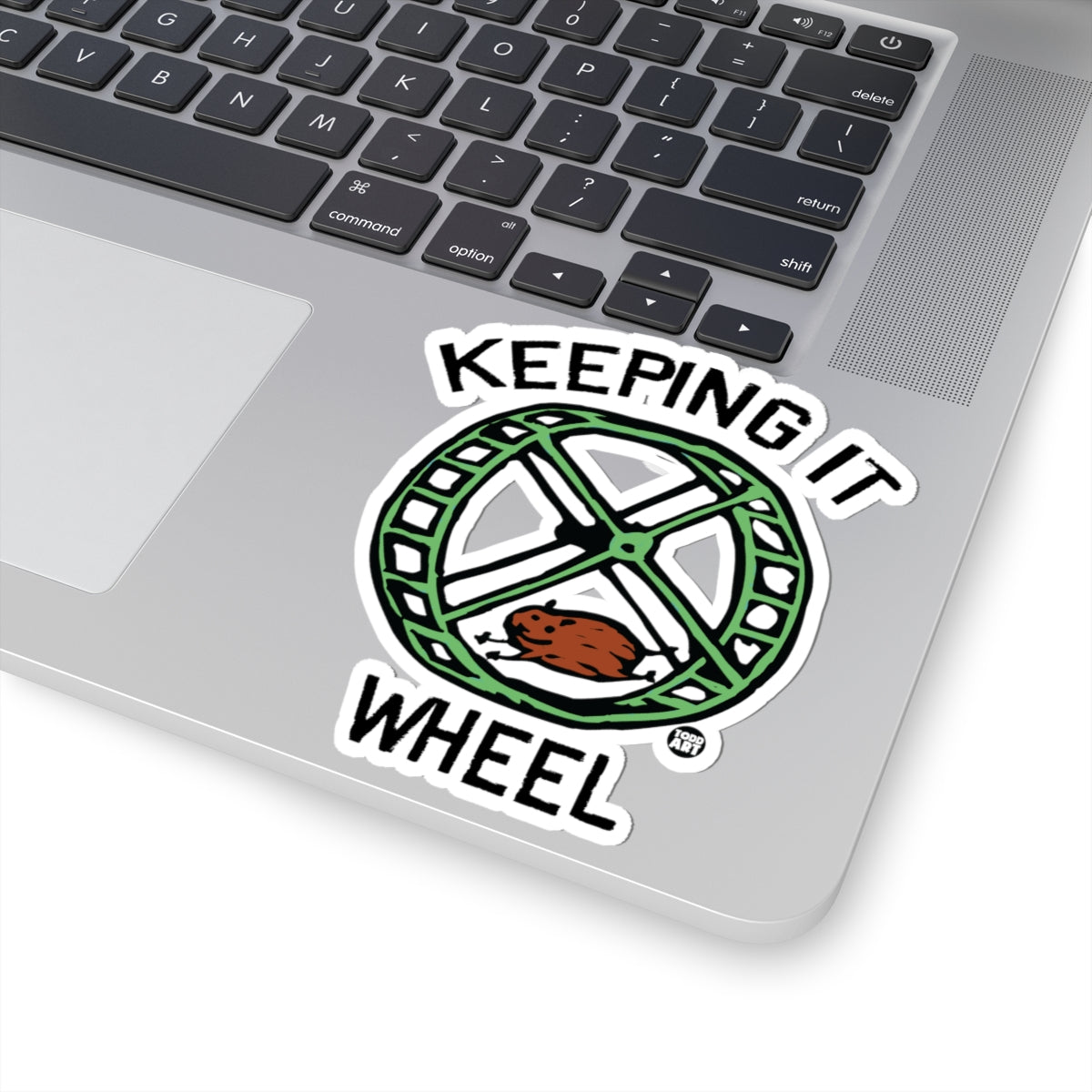Shell SpinnerTodd Art Sticker