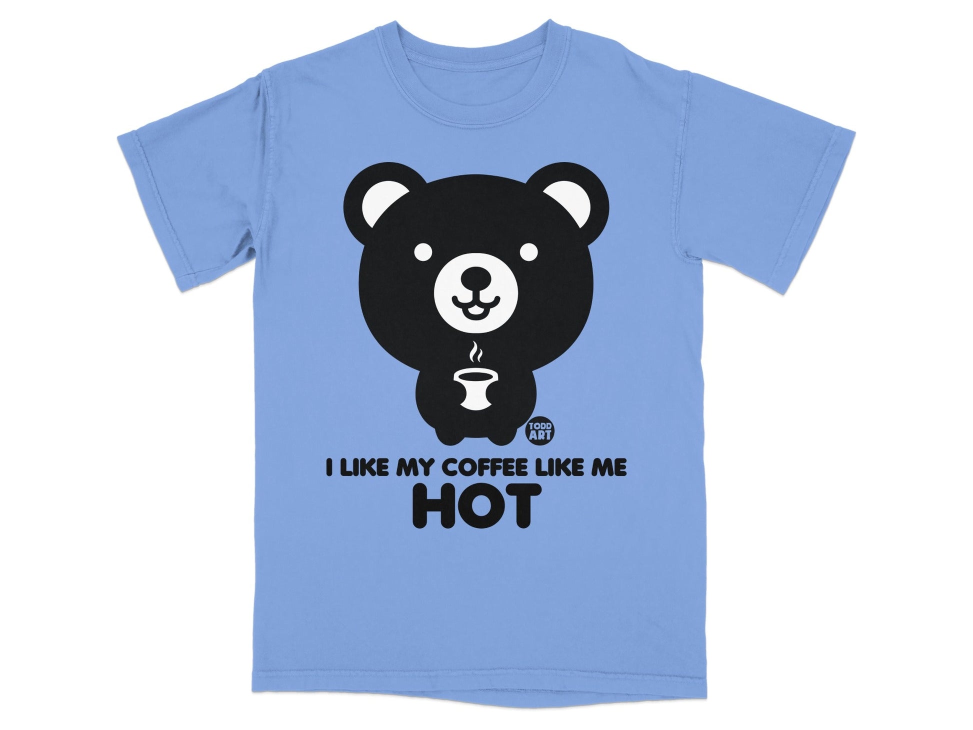 I Like My Coffee Like Me Hot Bear Graphic T-shirt