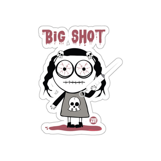 Big Shot Creepy Cartoon Character Sticker Art