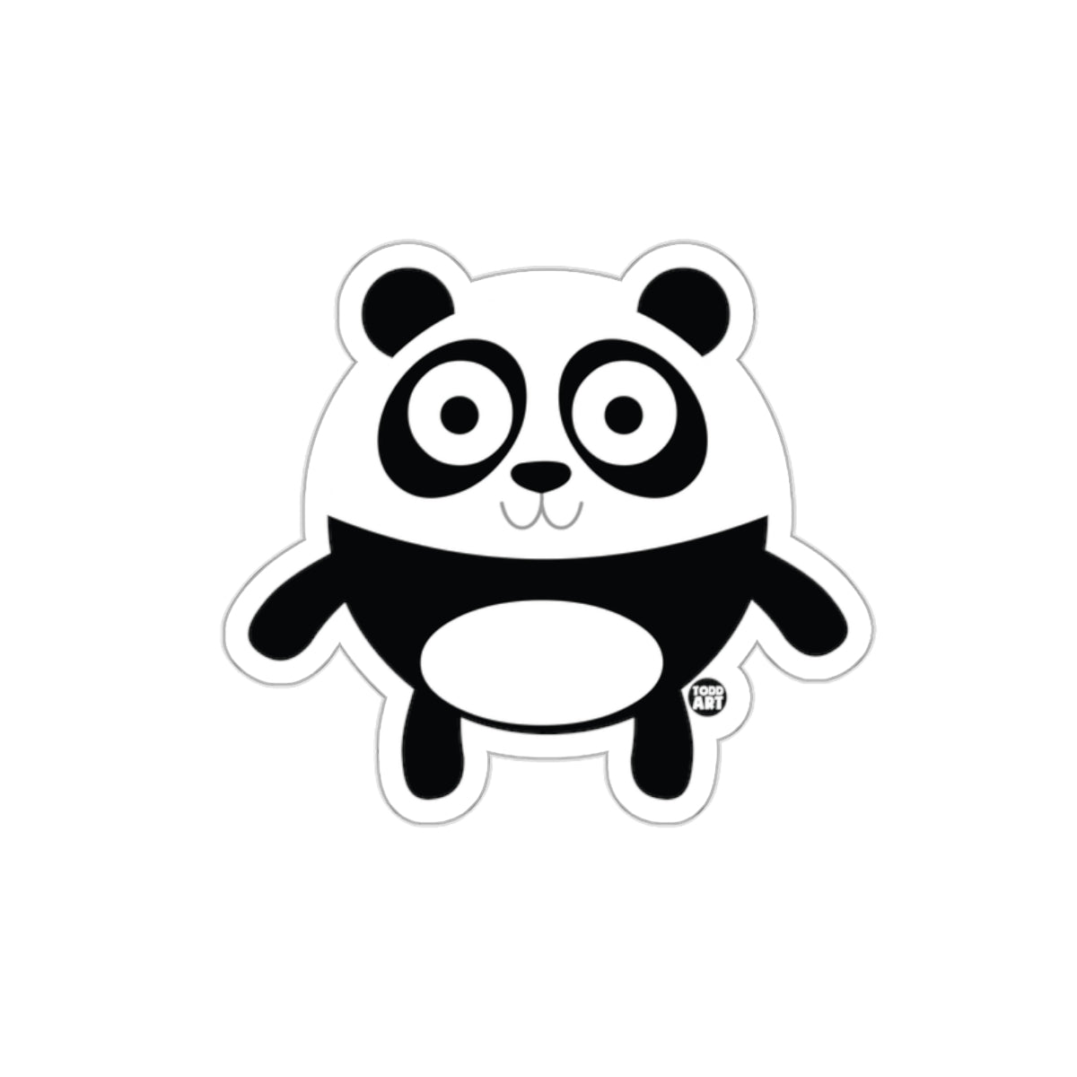 Cute Cartoon Panda Bear Sticker for Kids Fun Decor