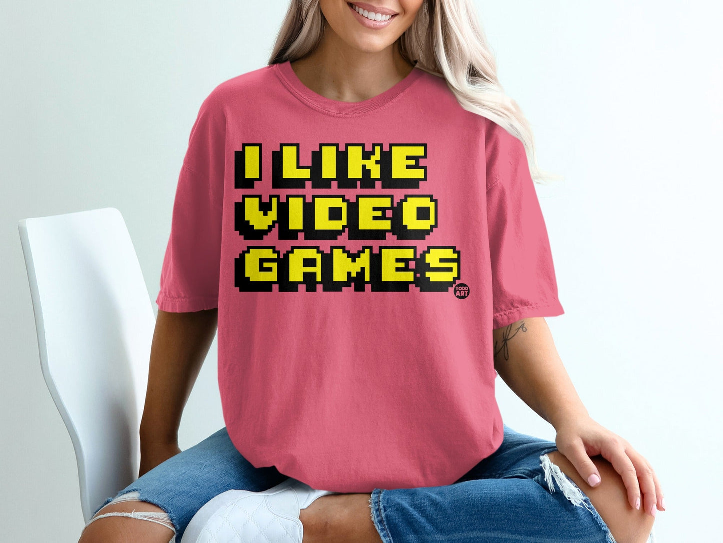 I Like Video Games Graphic Tee Statement Shirt