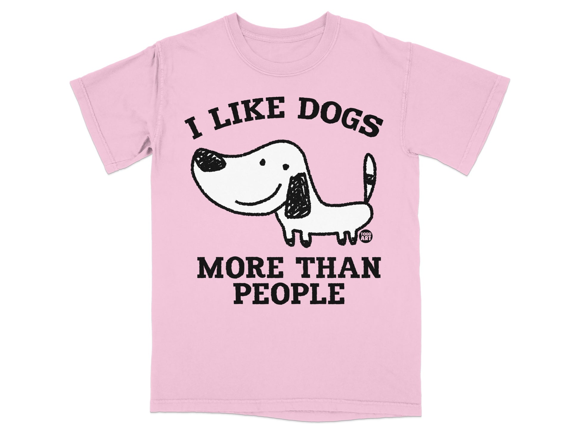 I Like Dogs More Than People T-Shirt Cute Dog Design