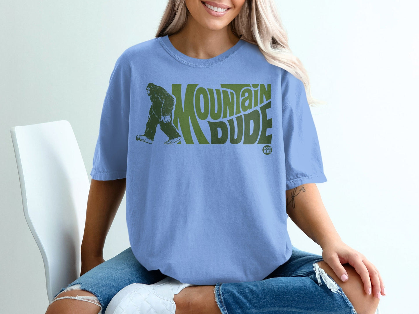 Mountain Dude Bigfoot Graphic Tee Shirt Product