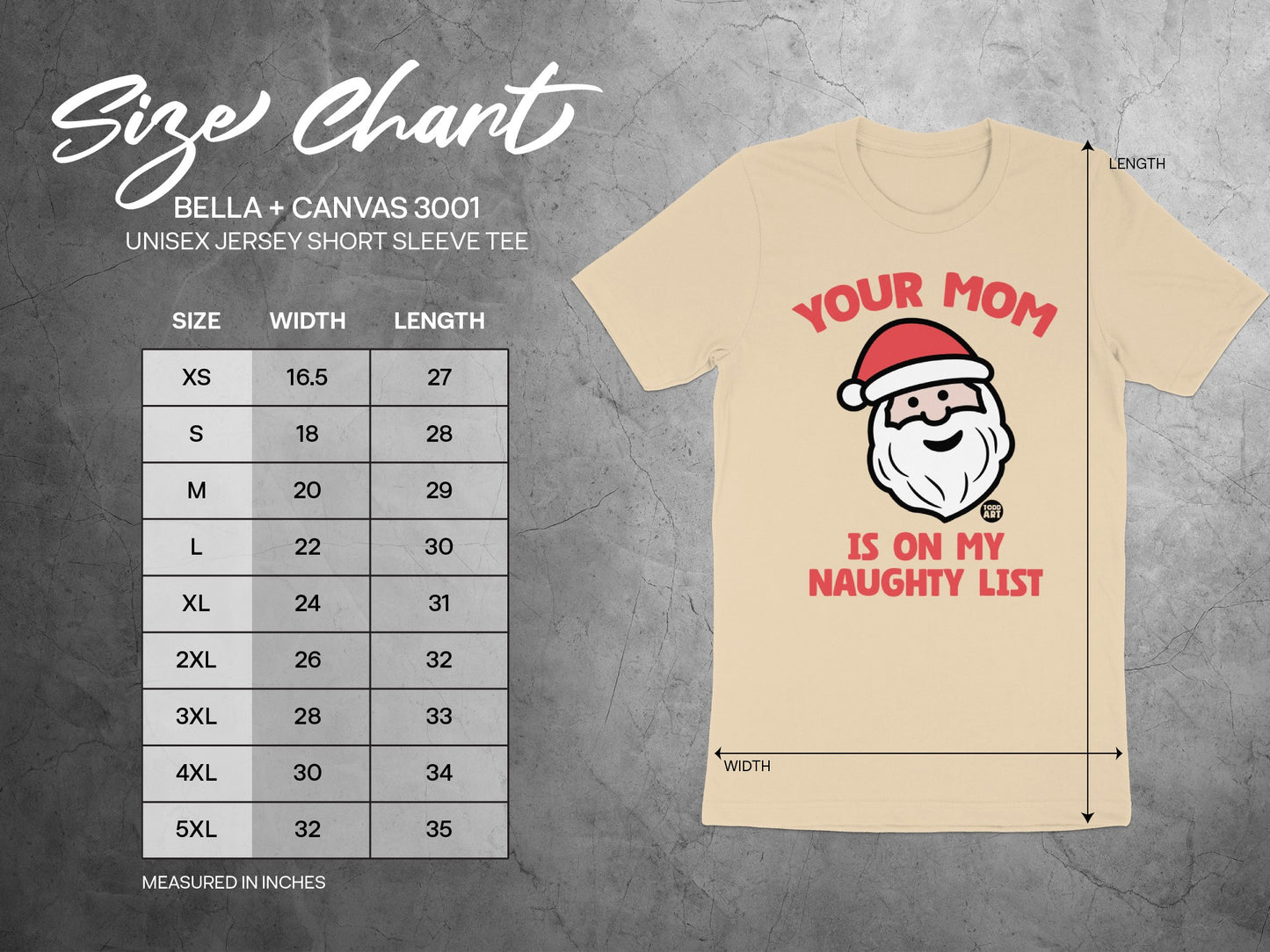 Your Mom Is On My Naughty List Graphic Tee