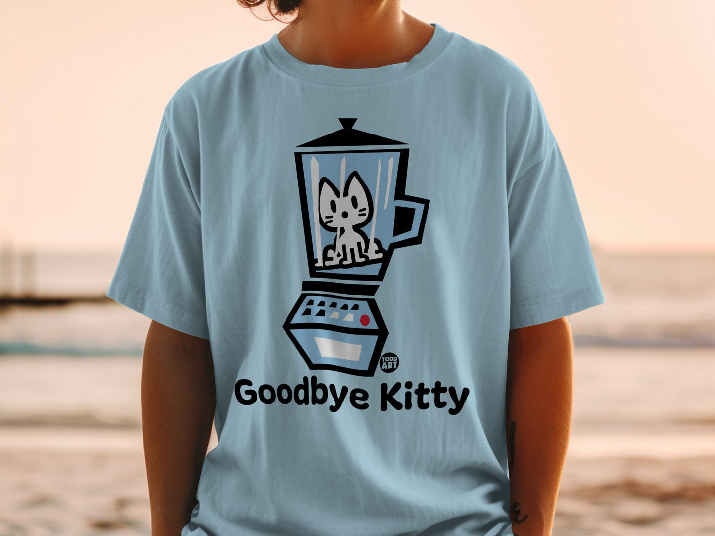 Goodbye Kitty Blender Design Funny T-shirt Product