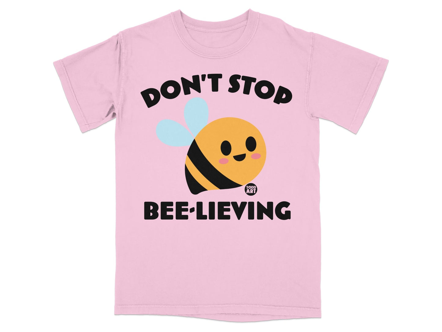 Don't Stop Bee-lieving Cute Bee Graphic T-shirt