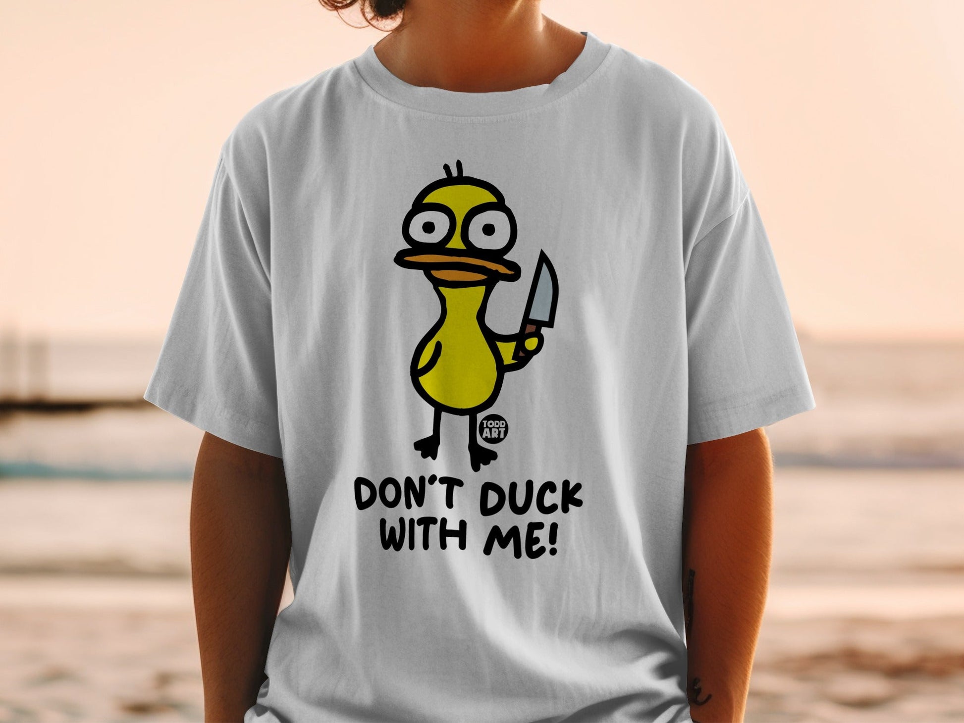 Don't Duck with Me Funny Graphic Tee Shirt