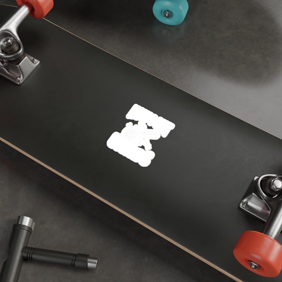 Premium Black Skateboard with Colorful Wheels
