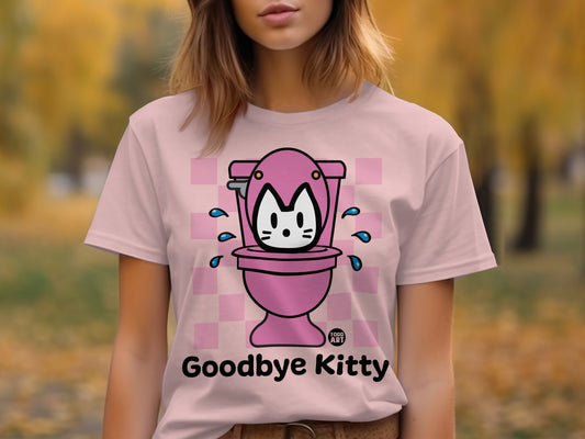 Funny Goodbye Kitty Toilet Humor Shirt