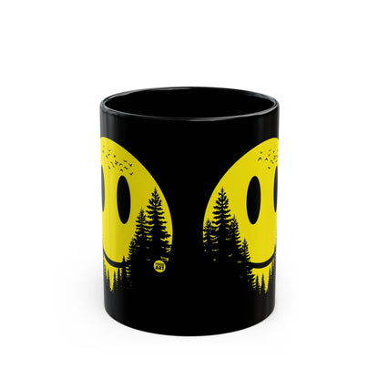 Smiley Face Forest Todd Art Mug