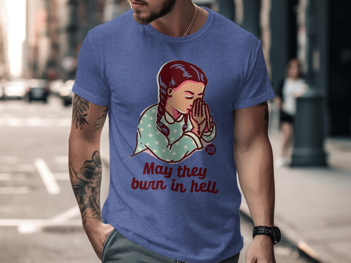 May They Burn in Hell Prayer Graphic T-shirt product