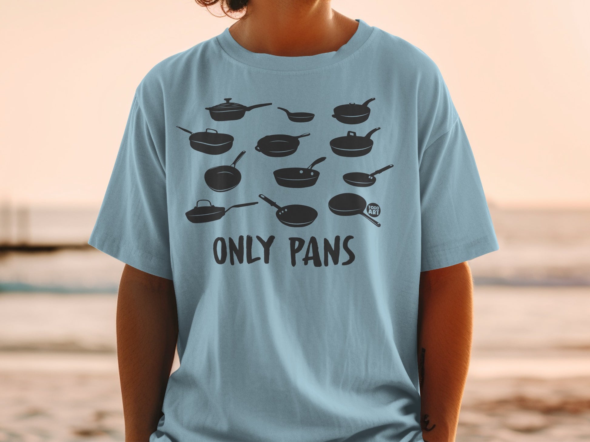 ONLY PANS Todd Art Cookware Illustrations Apparel product type