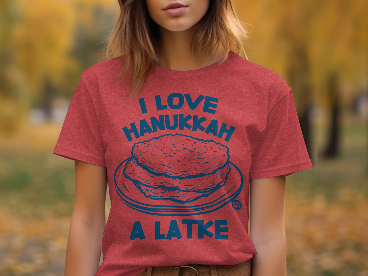 I Love Hanukkah A Latke Graphic T-shirt