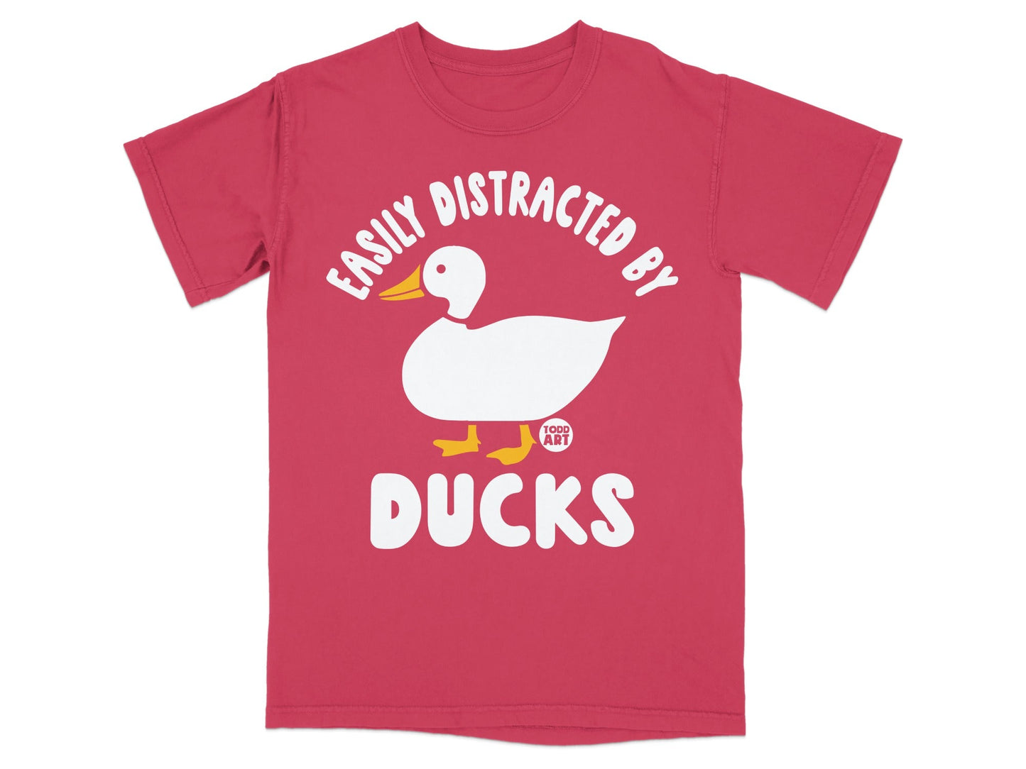 Easily Distracted By Ducks Graphic Tee Shirt
