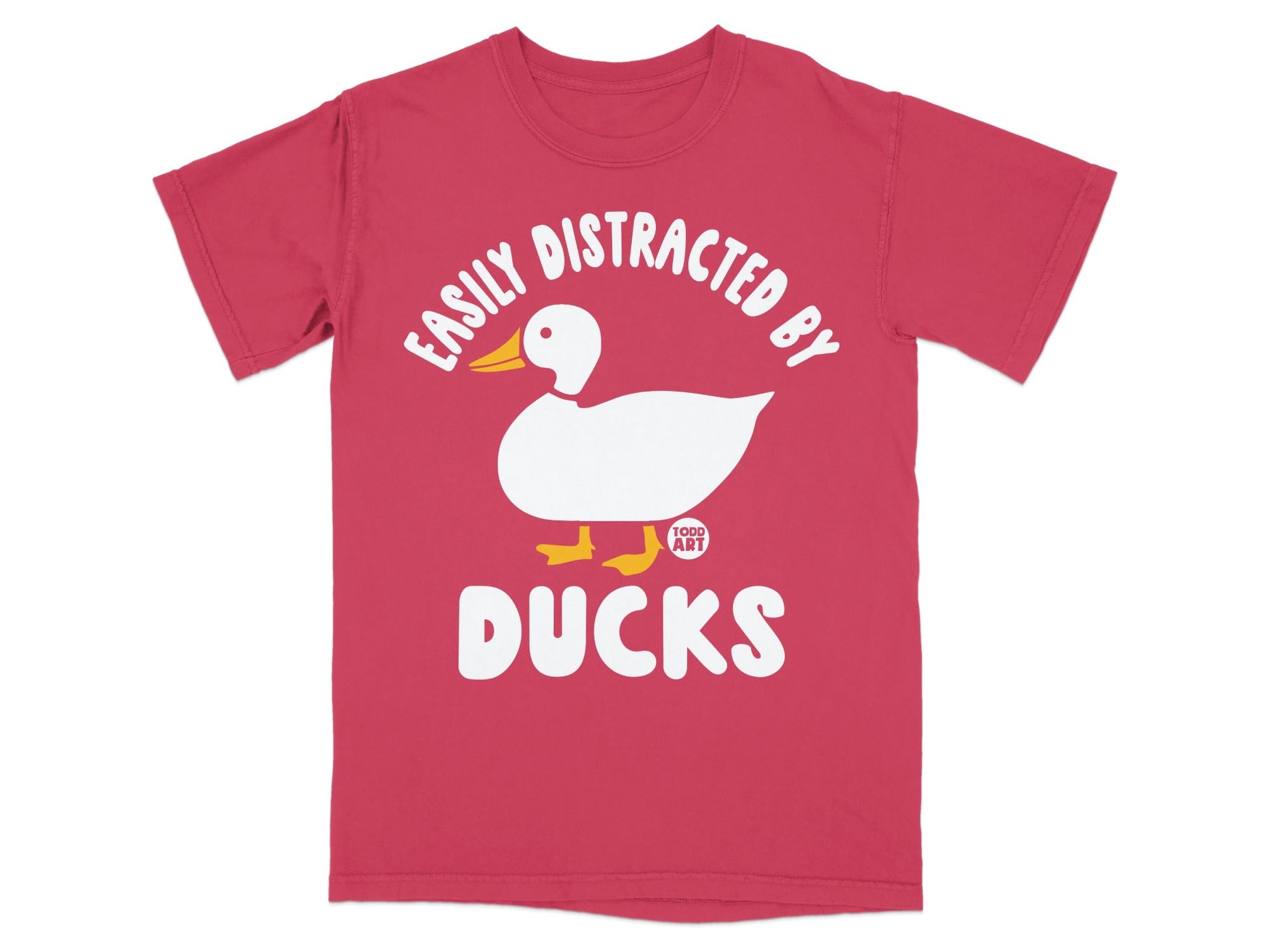 Easily Distracted By Ducks Graphic Tee Shirt