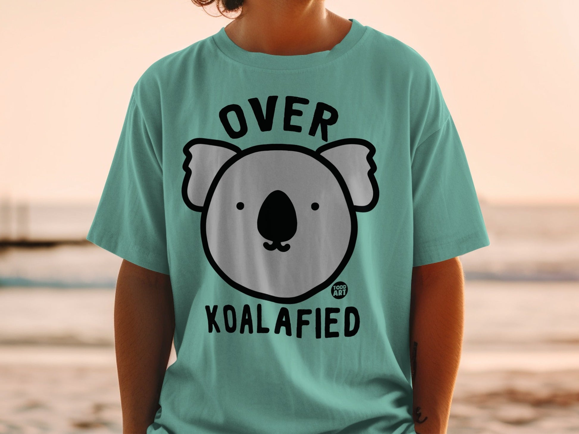 Over Koalafied Cute Koala Graphic T-Shirt