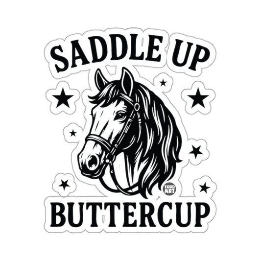 Saddle Up Buttercup Horse Head Stars 