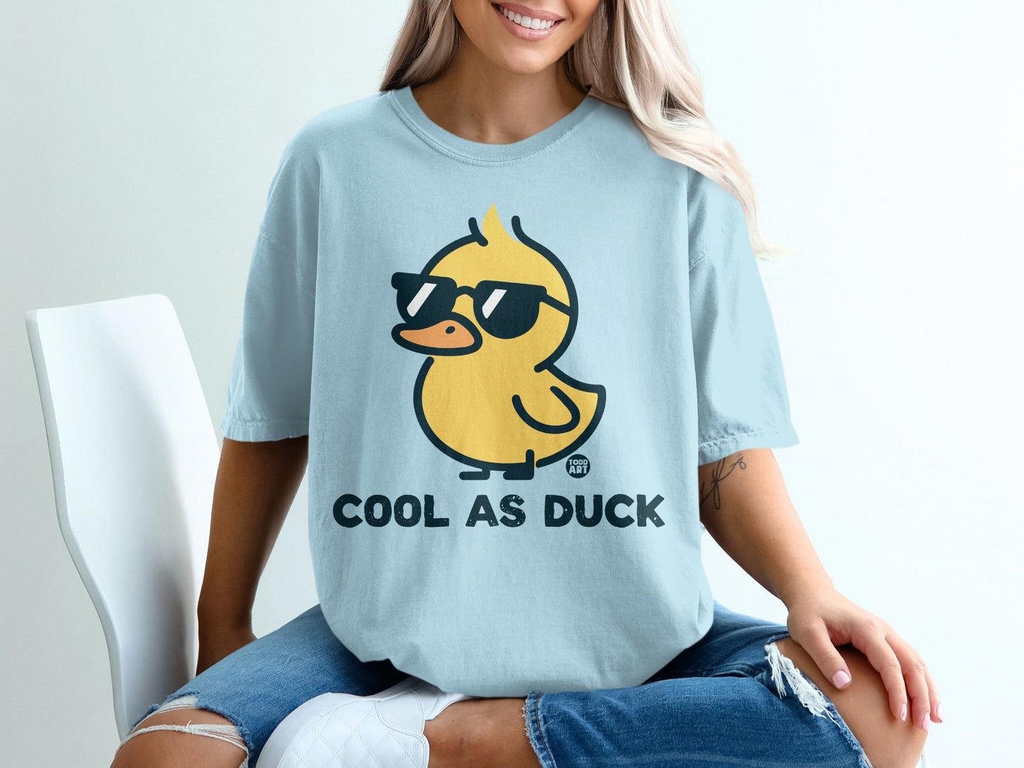 Cool As Duck Graphic Tee Shirt Casual Unisex Top