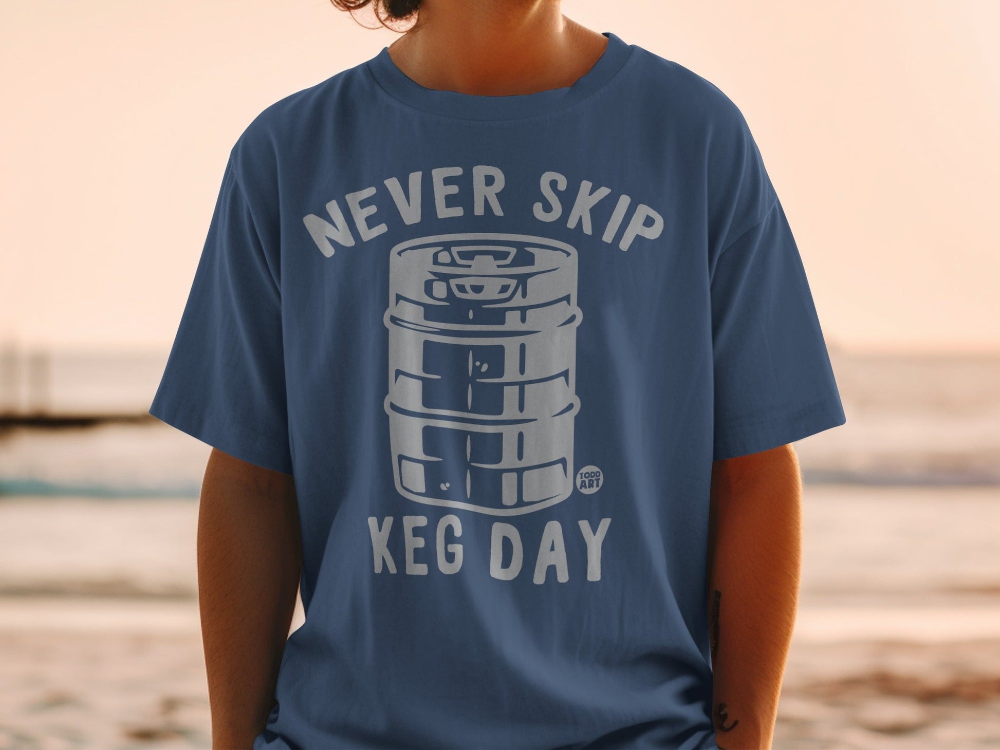 Never Skip Keg Day Graphic T-Shirt Product