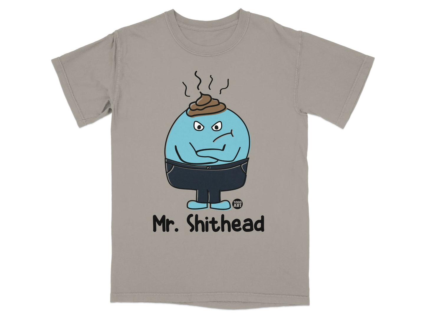 Mr. Shithead funny graphic illustration T-shirt