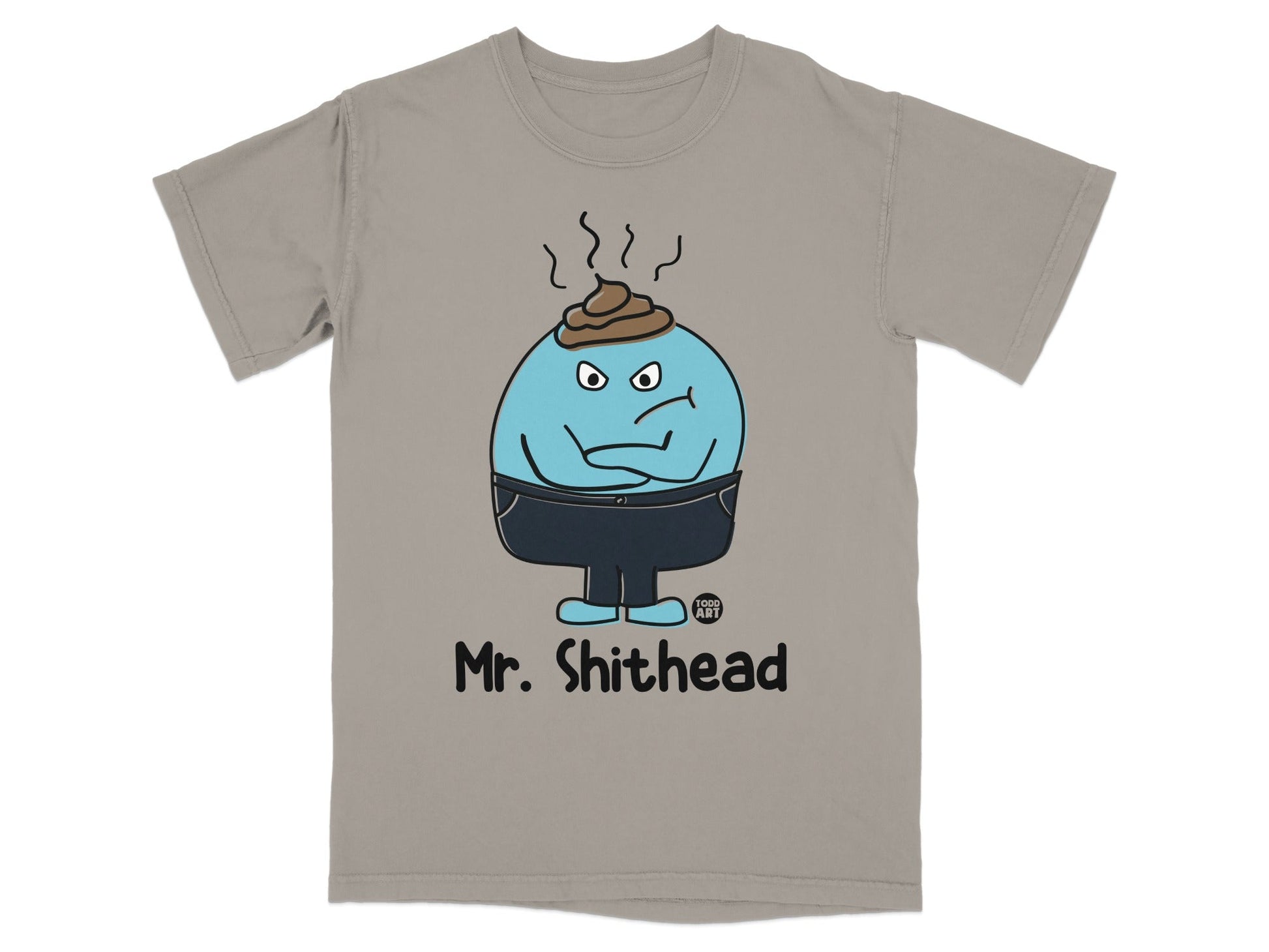 Mr. Shithead funny graphic illustration T-shirt