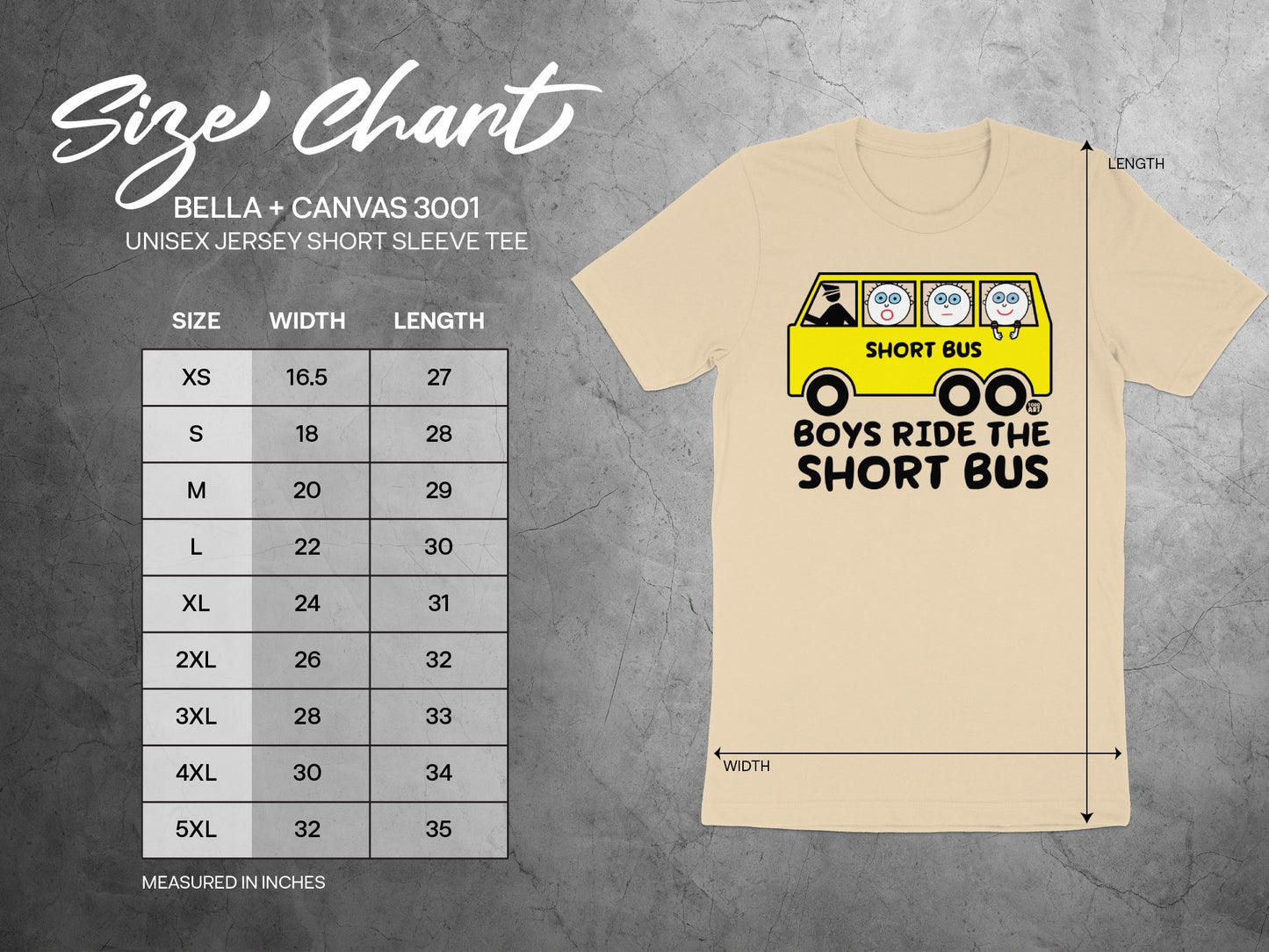 Boys Ride the Short Bus Unisex Jersey Short Sleeve Tee
