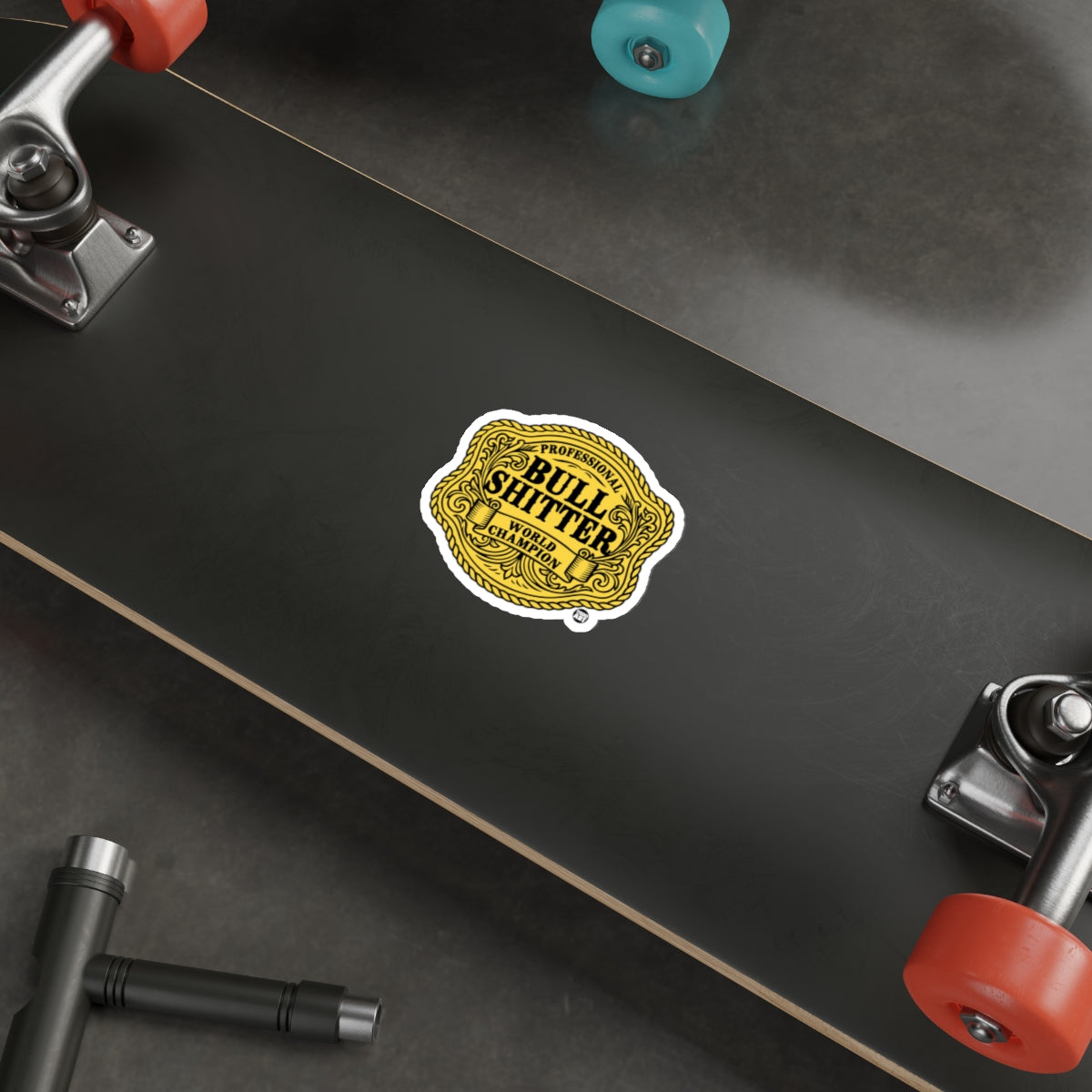PROFESSIONAL BULL SHITTER WORLD CHAMPION Sticker 