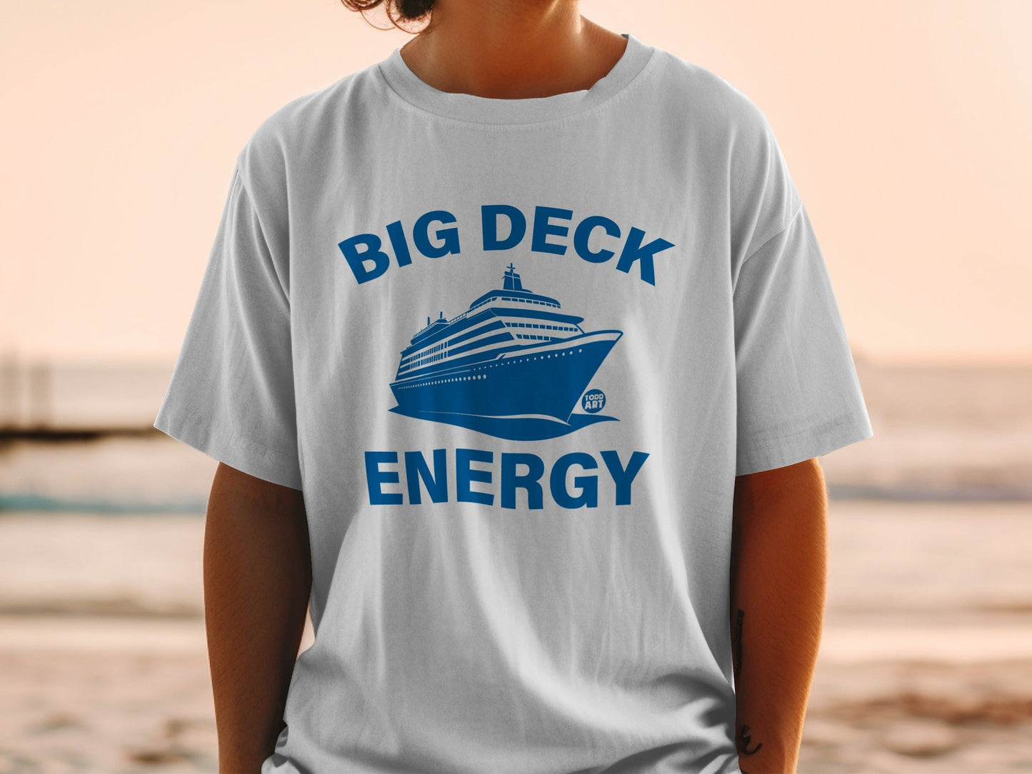 Big Deck Energy Graphic T-Shirt With Cruise Ship