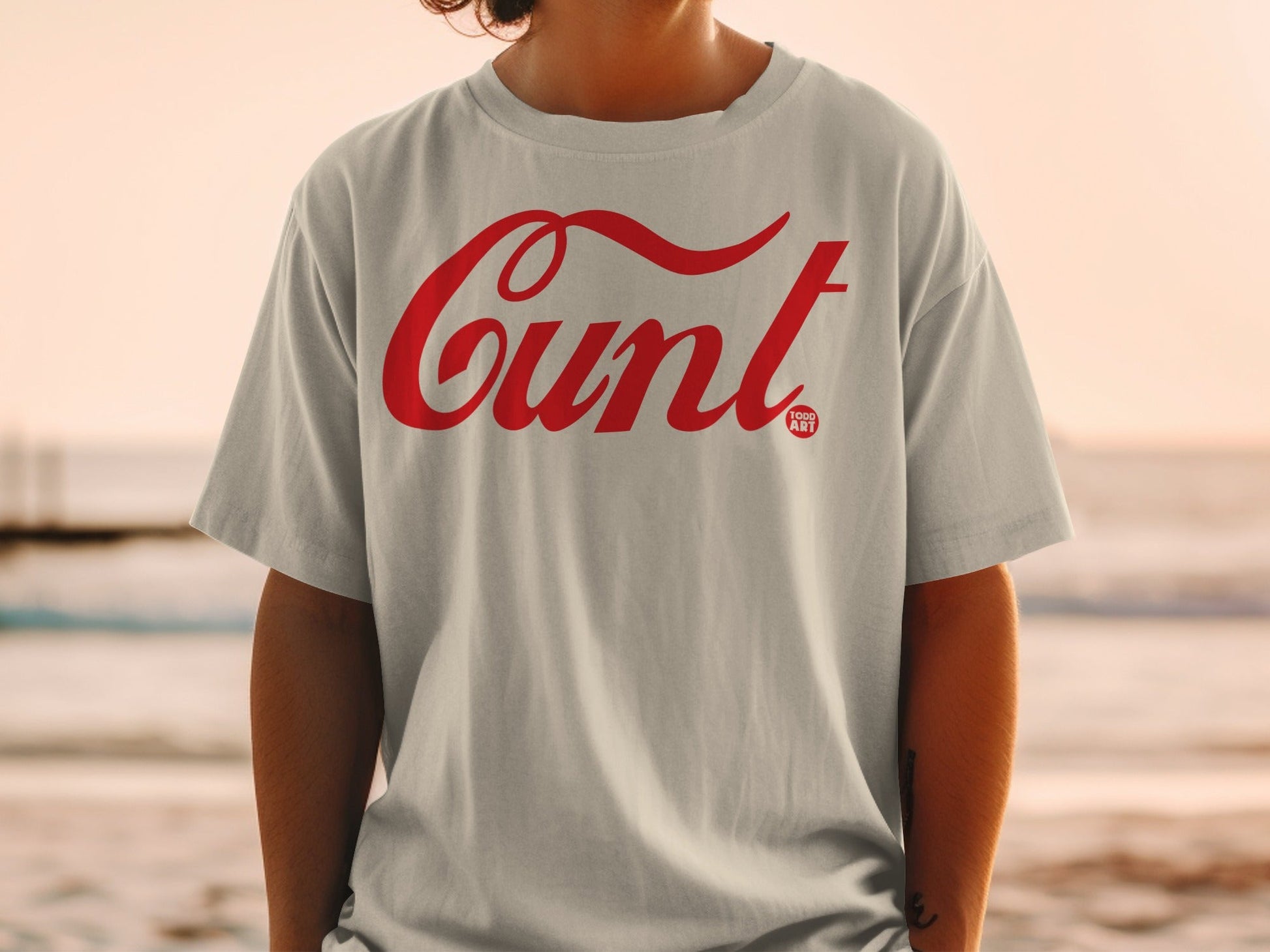 Edgy Todd Art Cunt Graphic Unisex T-Shirt
