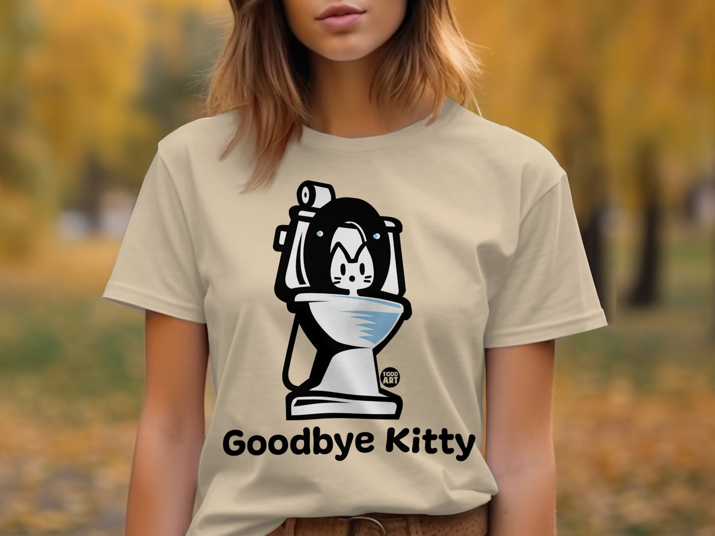 Goodbye Kitty Halloween Themed T-Shirt