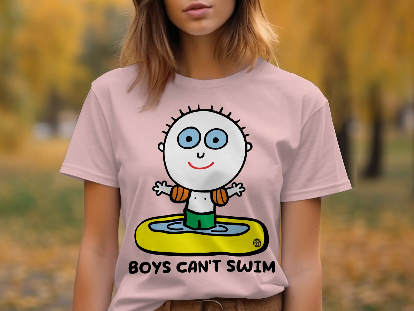 Boys Can't Swim Graphic Tee for Casual Wear