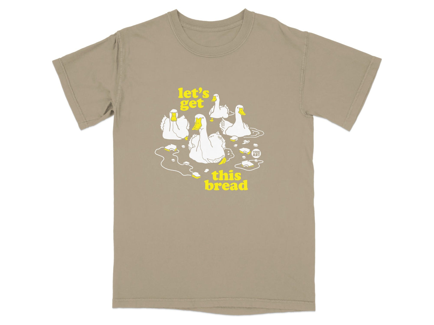 Let's Get This Bread Funny Duck Graphic T-Shirt