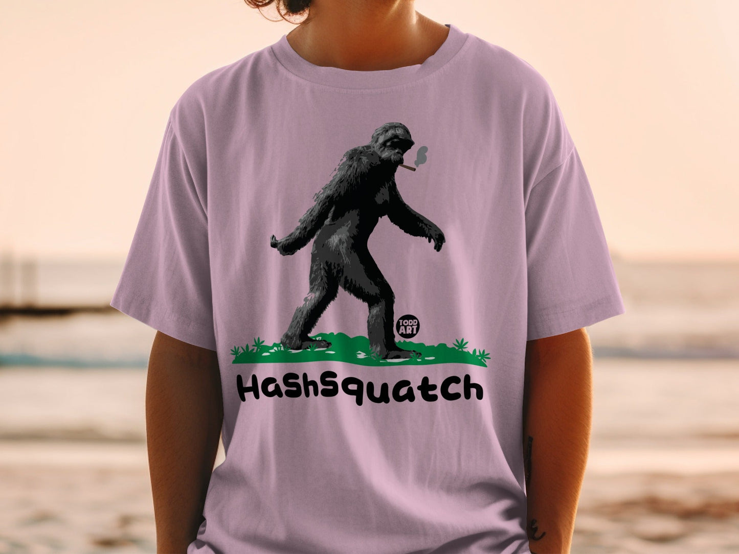 HashSquatch Illustration T-Shirt with Todd Art Design