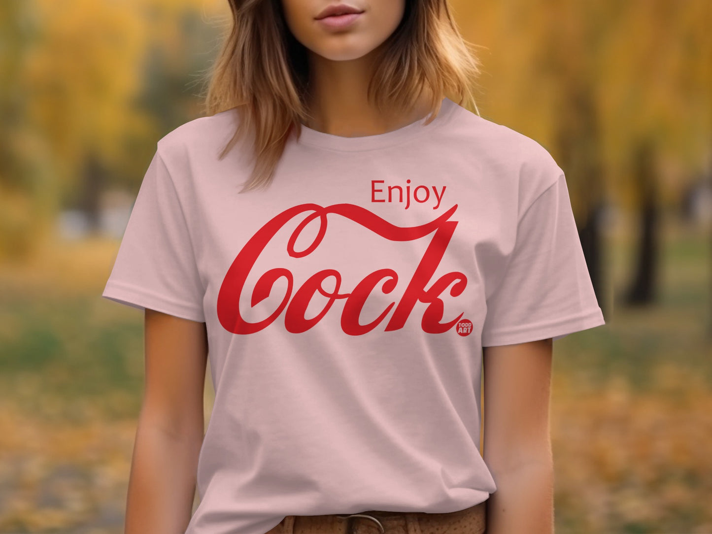 Enjoy Cock Graphic T-shirt Unisex Casual Wear