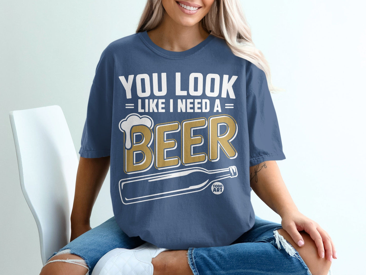You Look Like I Need A Beer Graphic T-Shirt