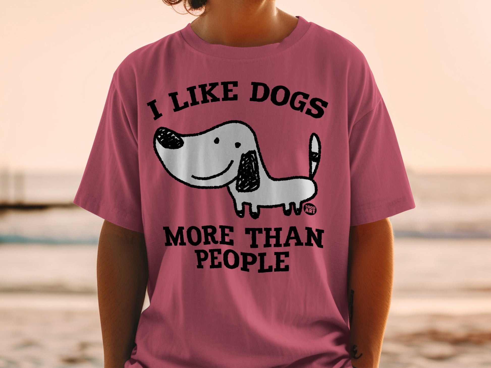 I Like Dogs More Than People Funny Dog Lover Shirt