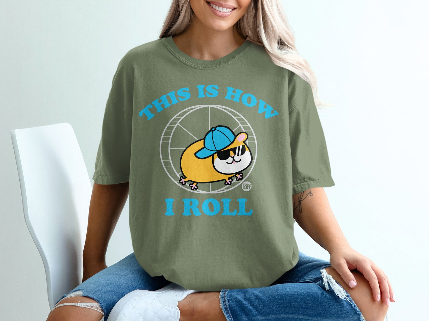 This Is How I Roll Graphic Tee Fun Cartoon Shirt