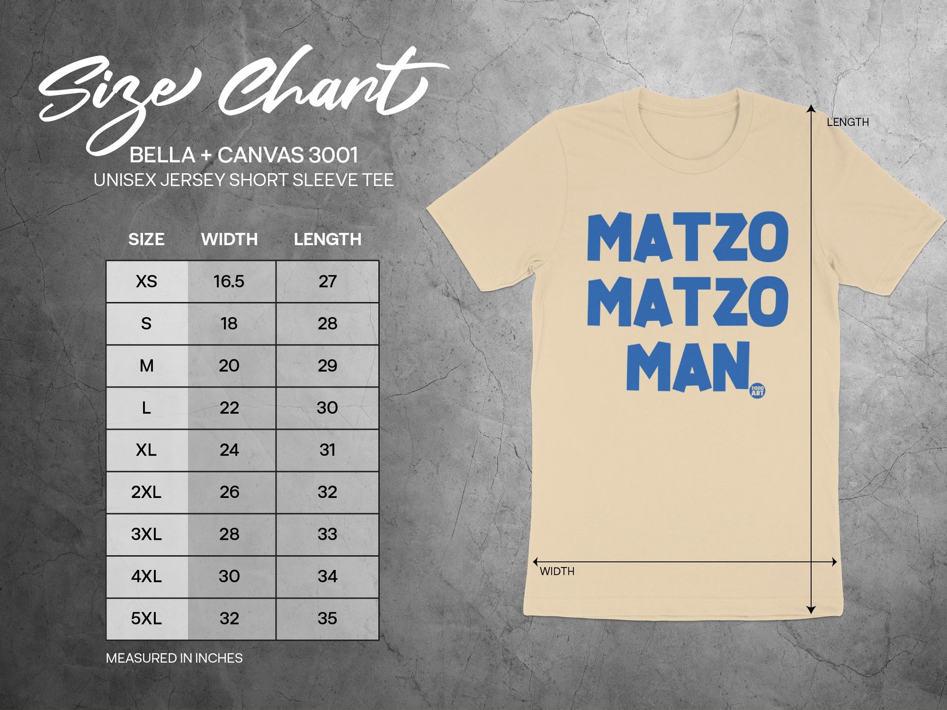 Matzoman Short Sleeve Tee Unisex Jersey Shirt