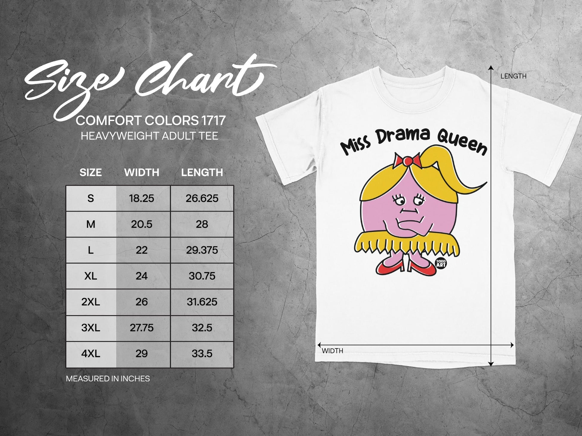 Miss Drama Queen Graphic T-Shirt Adult Tee