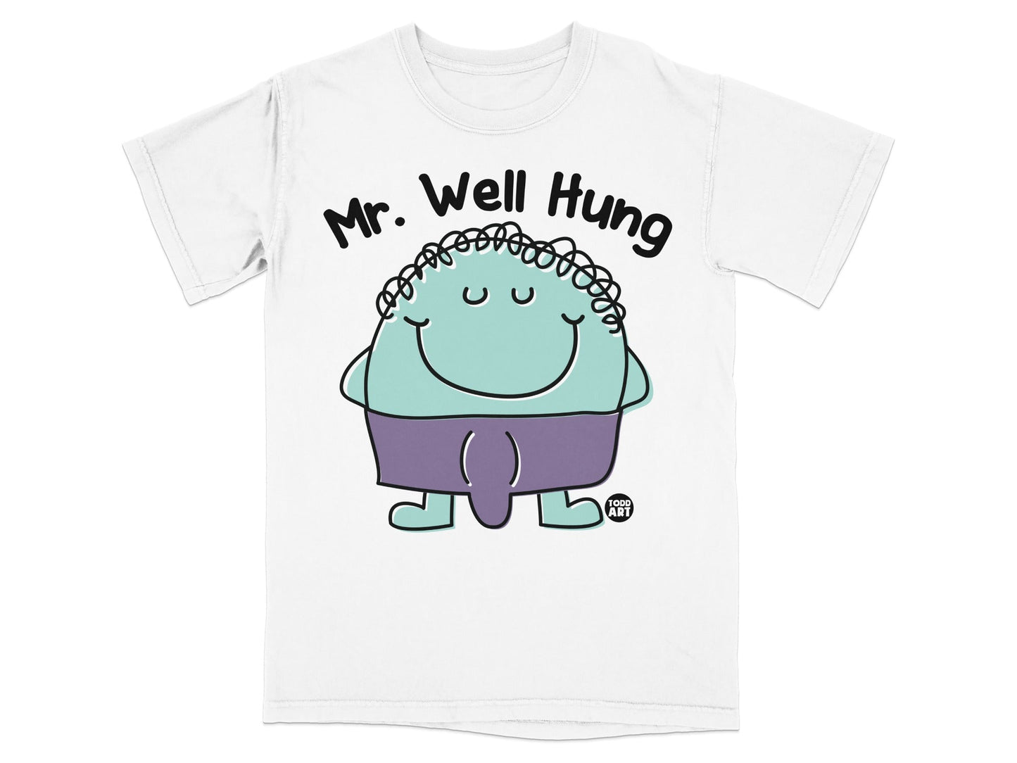 Mr. Well Hung Character Cartoon Graphic Tee