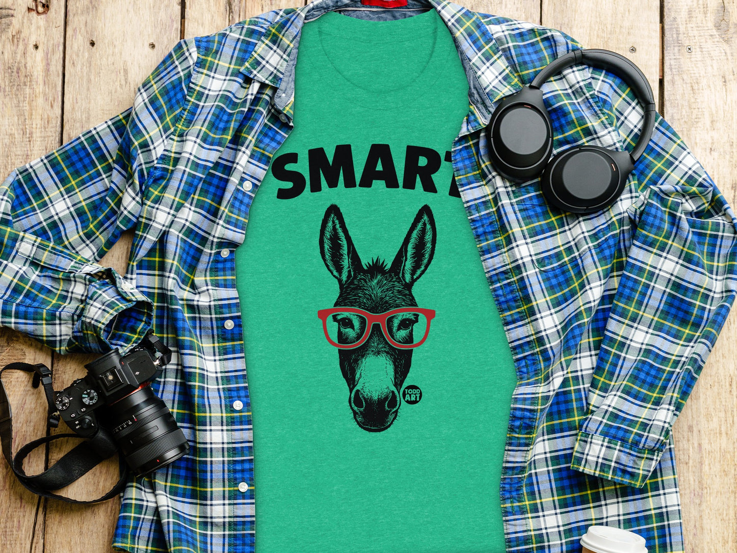 Smart Donkey Graphic T-Shirt for Casual Wear product type