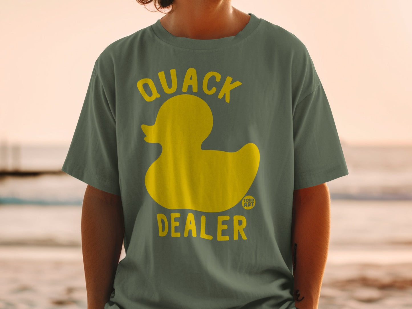 Quack Dealer Graphic Todd Art Duck Design T-shirt